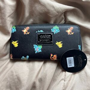 NWT RARE Starter Pokemon Loungefly Large Wallet